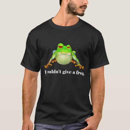 Funny Couldnt Give a Frog Cartoon T_Shirt