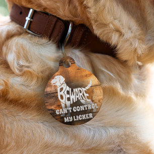 Funny Country Custom Name Round Pet Tag