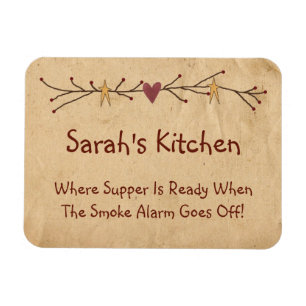 Funny Country Kitchen Magnet