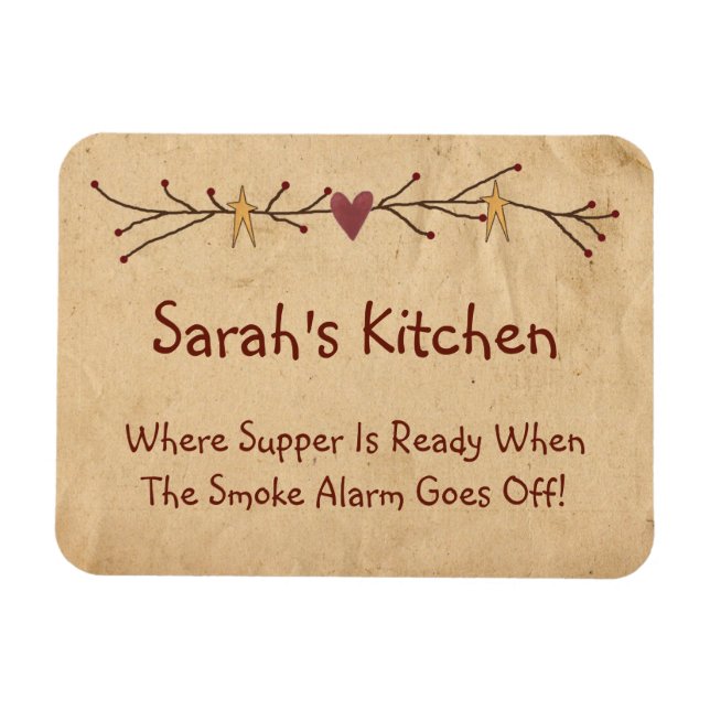Funny Country Kitchen Magnet (Horizontal)