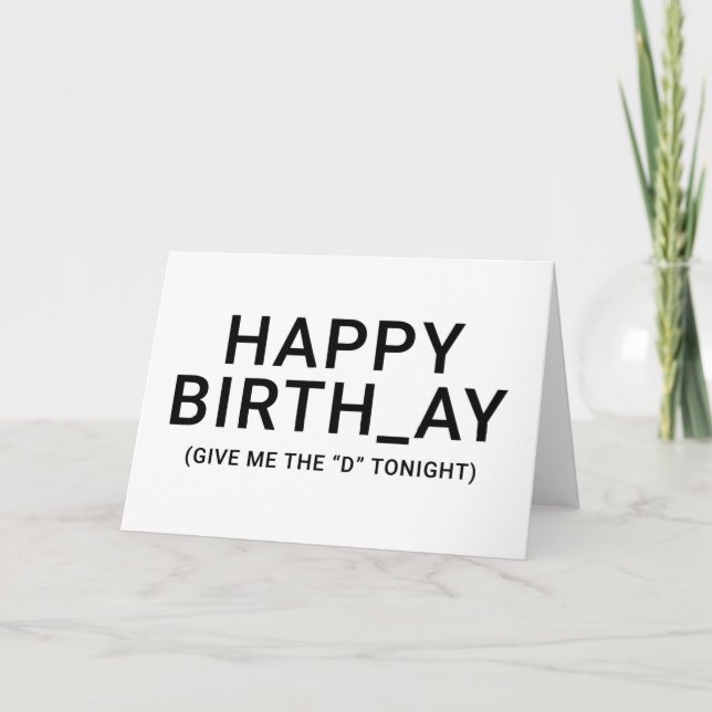 Funny Couple Birthday Gift For Boyfriend Card (Front)