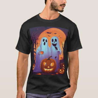 Funny couple of ghost taking a selfie around T-Shirt
