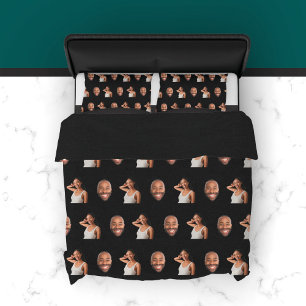 Funny Couple Personalized 2 Face Photo Duvet Cover