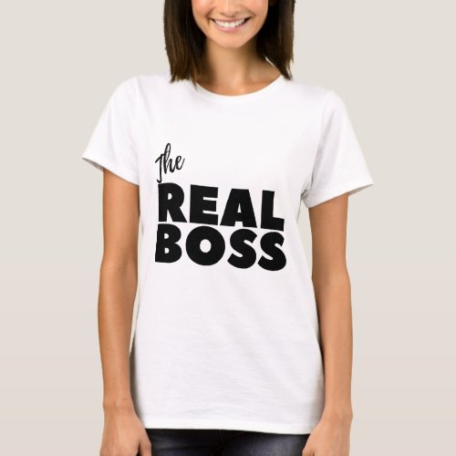 Funny Couple Shirt Boss Women