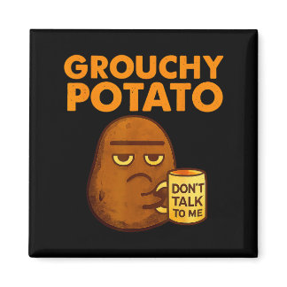 Funny Couple Sweet Tato &amp; Grouchy Tato  Magnet
