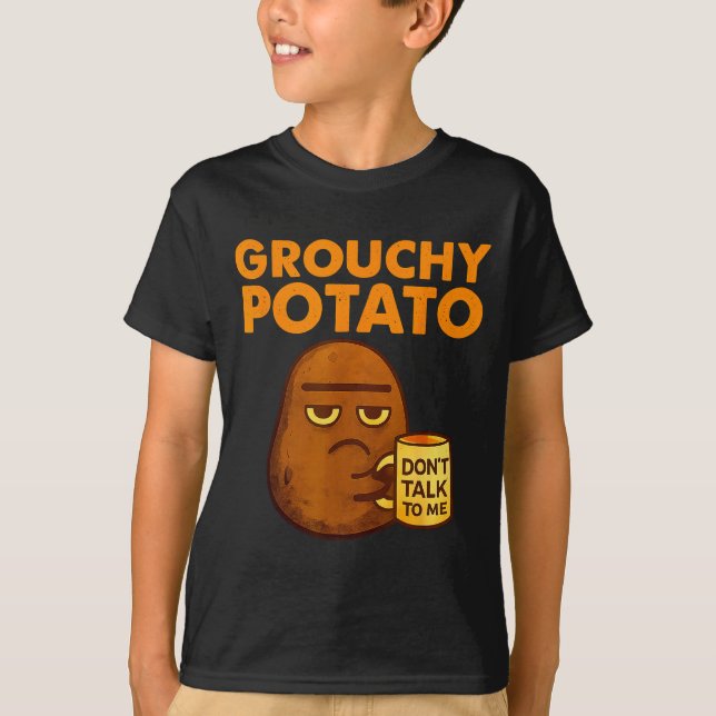 Funny Couple Sweet Tato &amp; Grouchy Tato  T-Shirt (Front)