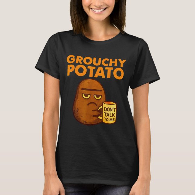 Funny Couple Sweet Tato &amp; Grouchy Tato  T-Shirt (Front)
