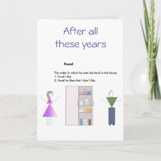 Funny Couples Anniversary Card