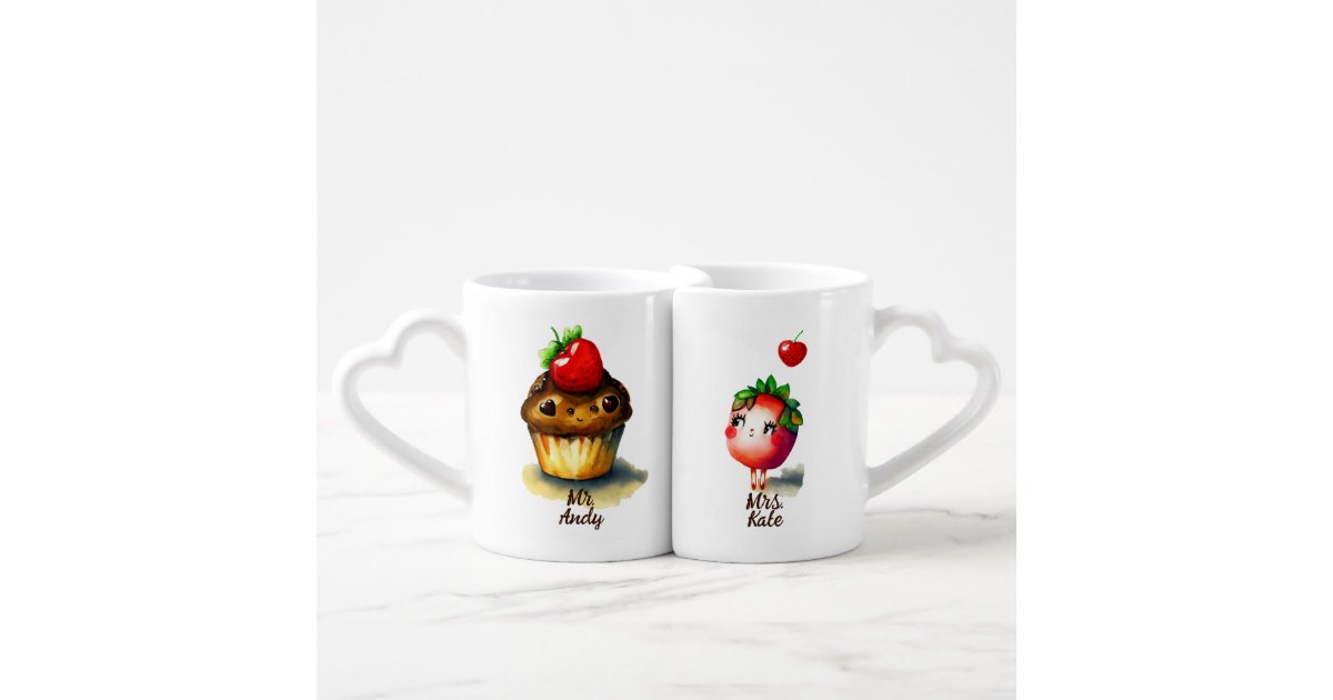 Cute Coffee and Donut Complete Couple Coffee Mug, Zazzle