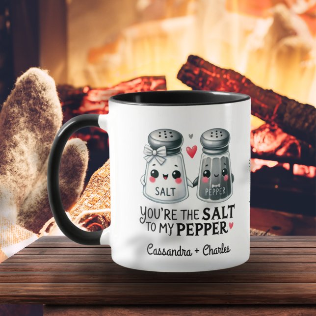 Funny Couples Gift "Salt to My Pepper" Customized Mug (Funny Couples Gift "Salt to My Pepper" Customized Mug)