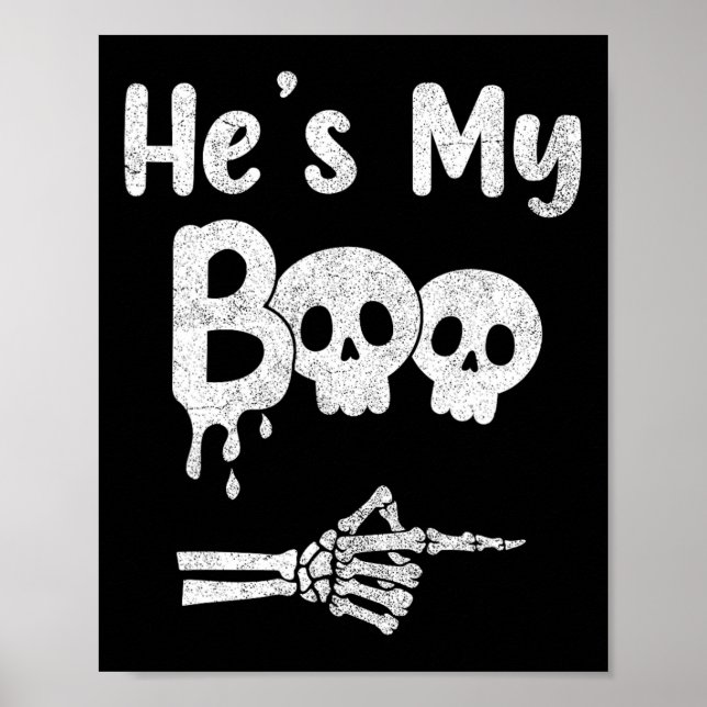 Funny Couples Halloween Matching Costumes  Poster (Front)