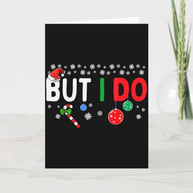 Funny Couples I Don't Do Matching Christmas Outfit Card (Front)