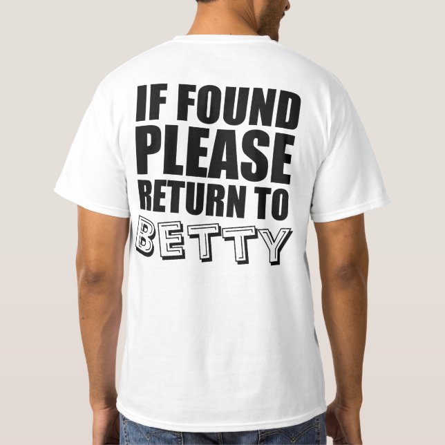 Funny Couples Shirts Personalized (Back)