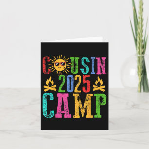 Funny Cousin Camp 2025 Camping Crew Summer Vacatio Card
