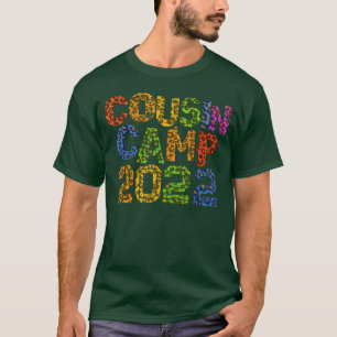 Funny COUSIN CAMP Leopard Print Funny Grandma Gran T-Shirt