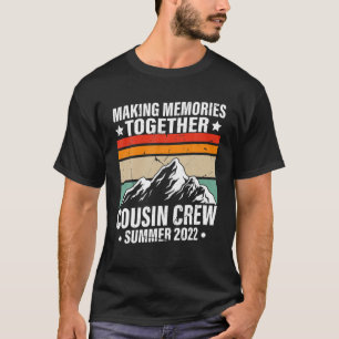 Funny Cousin Crew 2022 Summer Family Vacation Camp T-Shirt