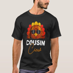 Funny Cousin Crew Turkey Shirt, Thanksgiving Famil T-Shirt