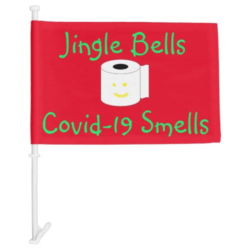 Funny Covid_19 Christmas Car Flag
