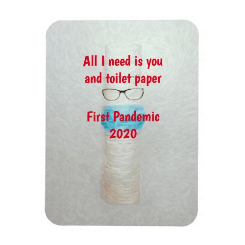 Funny Covid 2020 Toilet Paper First Pandemic Magnet