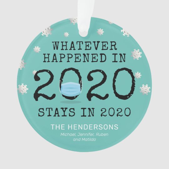 Funny Covid Christmas 2020 Ornament