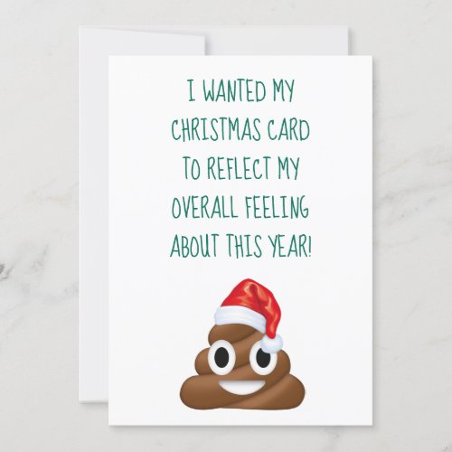 Funny Covid Christmas Pandemic Poop Quarantine Holiday Card