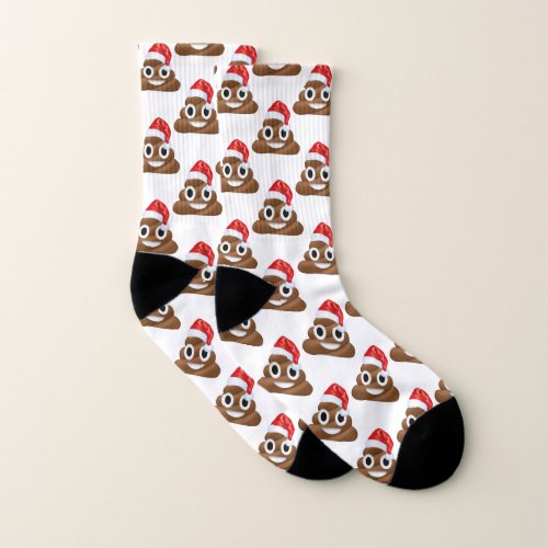 Funny Covid Christmas Poop Emoji Quarantine Socks