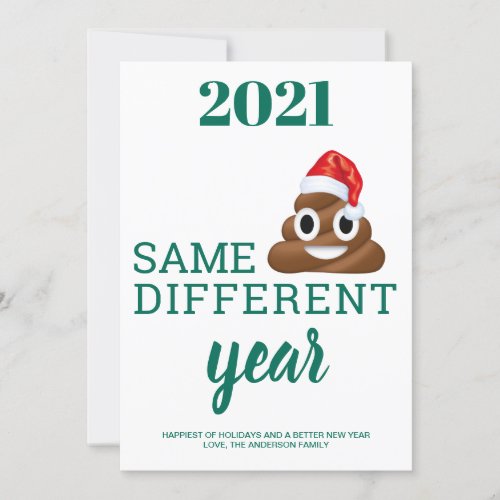 Funny Covid Christmas Poop Pandemic Quarantine Hol Holiday Card