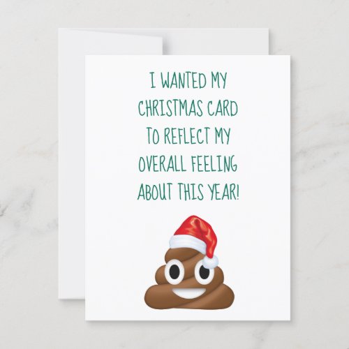 Funny Covid Christmas Poop Pandemic Quarantine Holiday Card