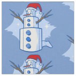 funny covid christmas toilet paper snowman fabric