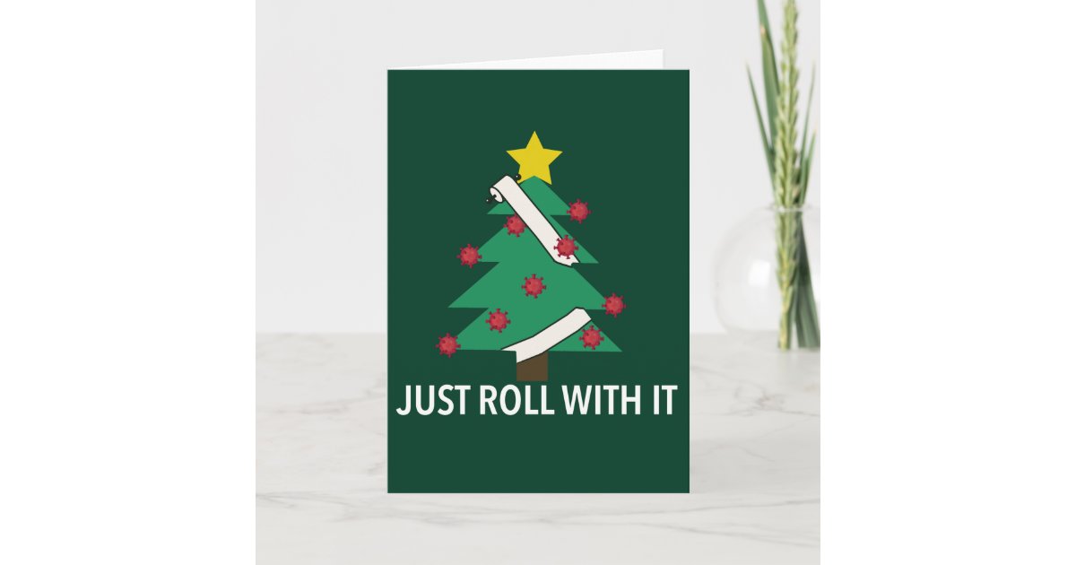 Funny Covid Christmas Tree Pun Card