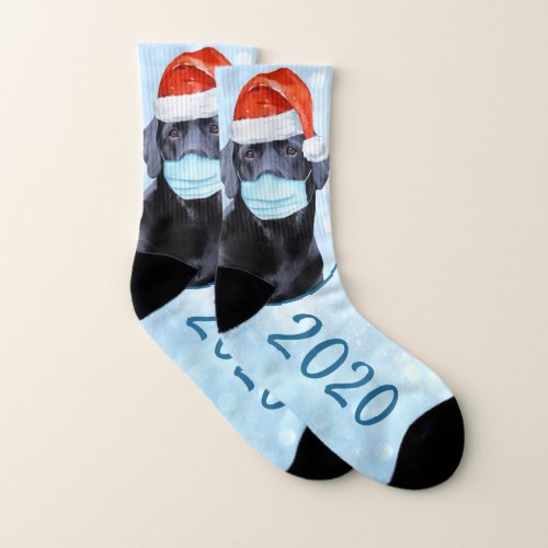 Funny Covid Quarantine Face Mask 2020 Dog Socks