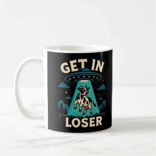 Funny Cow Abduction By UFO  Coffee Mug