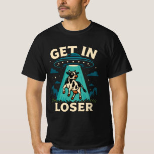 Funny Cow Abduction By UFO  T-Shirt