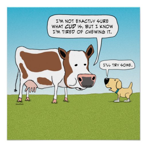 Funny Cow and Dog Poster Perfect Poster | Zazzle