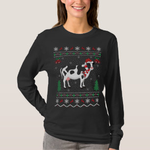 Funny Cow Animal Lover Xmas Gift Ugly Cow Christma T-Shirt