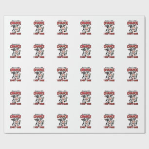 Funny Cow Chance I Don’t Care Vintage Wrapping Paper