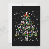 Funny Cow Christmas Tree Ornaments Decor Holiday Card
