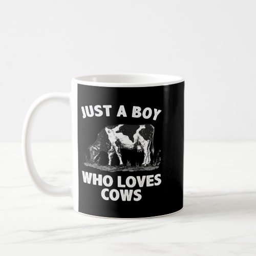 Funny Cow Design For Men Boys Cow Farmer Livestock Coffee Mug