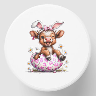 Funny Cow Easter Rabbit Cute Highland Cows Lover E Mini Candle Favors