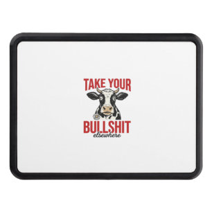 Funny Cow Elsewhere Vintage Shirt Design_ Hitch Cover