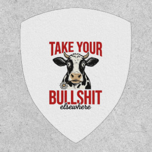 Funny Cow Elsewhere Vintage Shirt Design_ Patch