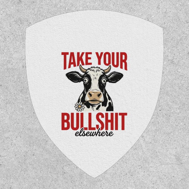 Funny Cow Elsewhere Vintage Shirt Design_ Patch (Front)