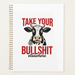 Funny Cow Elsewhere Vintage Shirt Design_ Planner