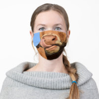 Funny Cow Face Mask