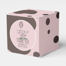 Funny Cow Farm Animal Birthday Party Pink Favor B