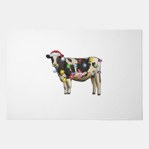 Funny Cow Farmer Cattle Christmas Lovers  Doormat