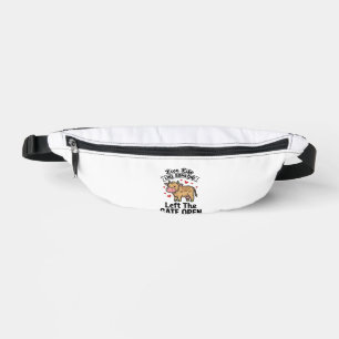 Funny Cow Gate Open Vintage Engraving Shirt Design Fanny Pack