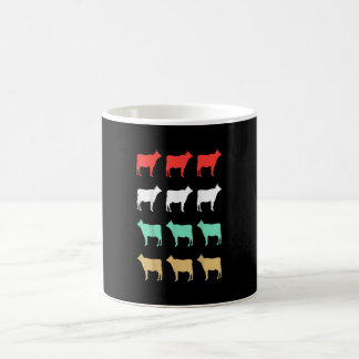 Funny Cow Gift Idea| Cow Animal Farm Gift Color Morph Mug