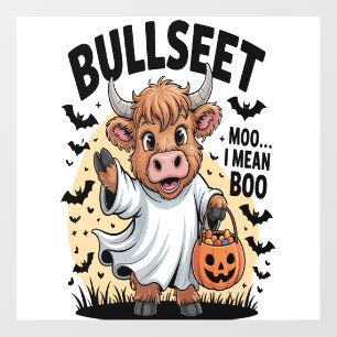 Funny Cow Halloween Wall Decal