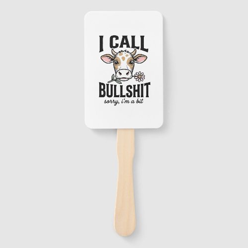 Funny Cow I Call Vintage Shirt Design_1 Hand Fan